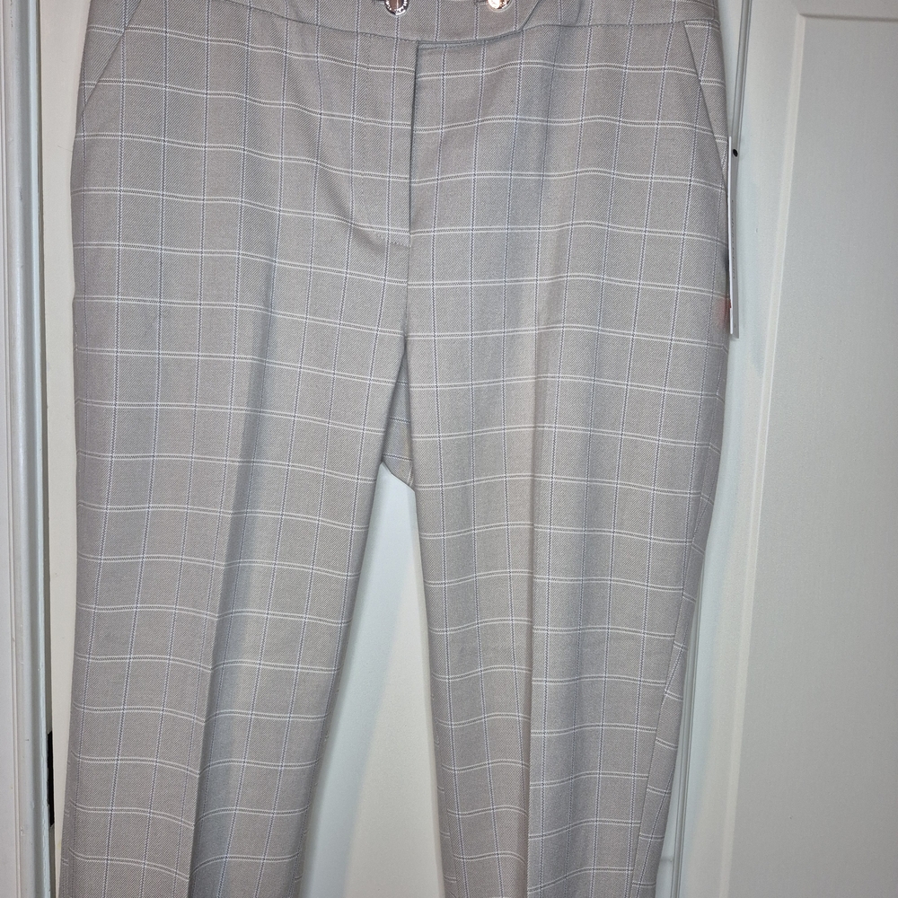 Calvin Klein Tan Plaid Suit Trousers